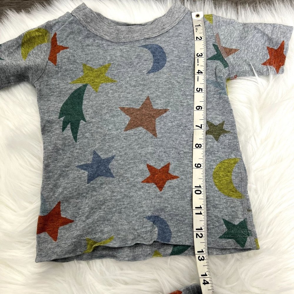 🔹sold🔹Hanna Andersson Toddler 2 Moon Shooting Stars Short John Pajama Set PLAY - Picture 5 of 11